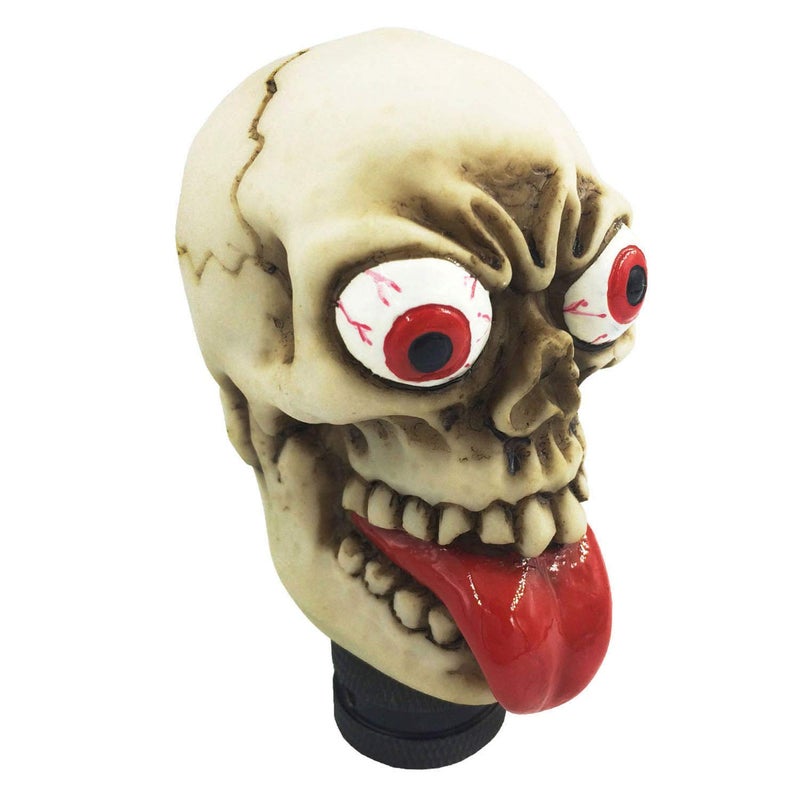 Abfer Skull Shifter Knob Unique Gear Shift Knobs Car Shifting Lever Handle Head Replacement for Most Vehicle Cars Truck SUV - Image 1